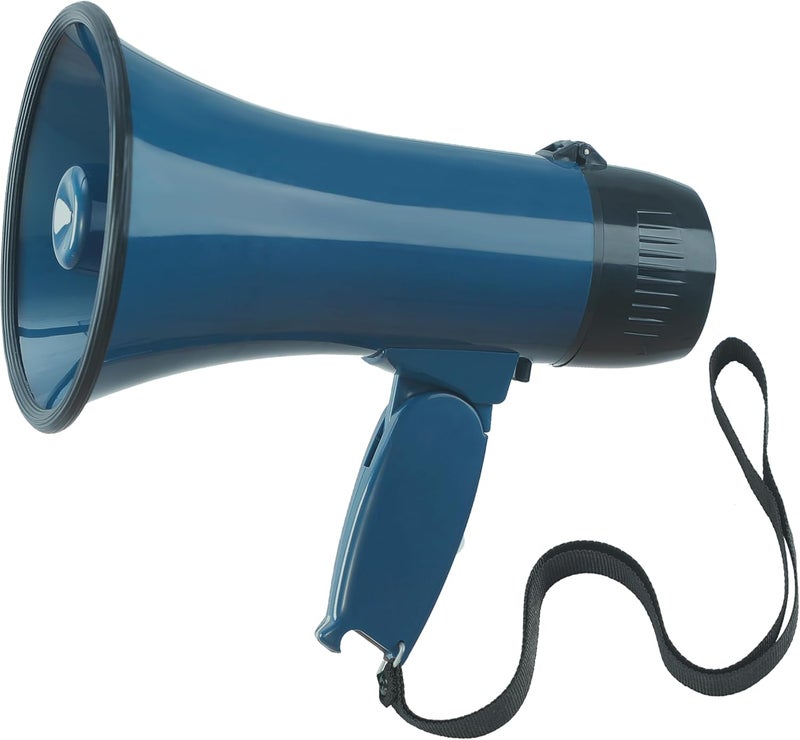 Flydot Megaphone with Speaker Microphone Siren and 240-Second Recording Bullhorn Includes Volume Control for Outdoor Events and Crowd Management - Image 1